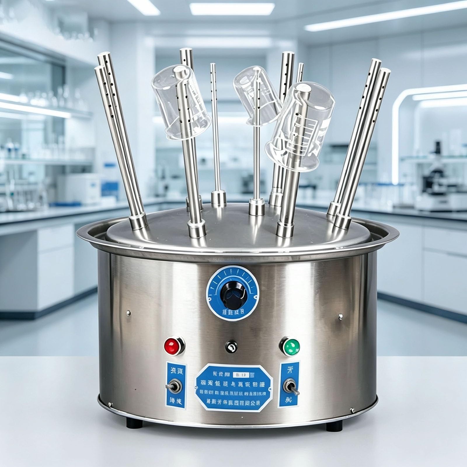 Laboratoryjna Suszarka Przepływowa Ze Stali Nierdzewnej, Wysokowydajny Stojak Na Szybkie Naczynia Szklane Do Probówek I Zlewek, Regulowany Regulator Termiczny 40–120 ℃, Wszechstronne
