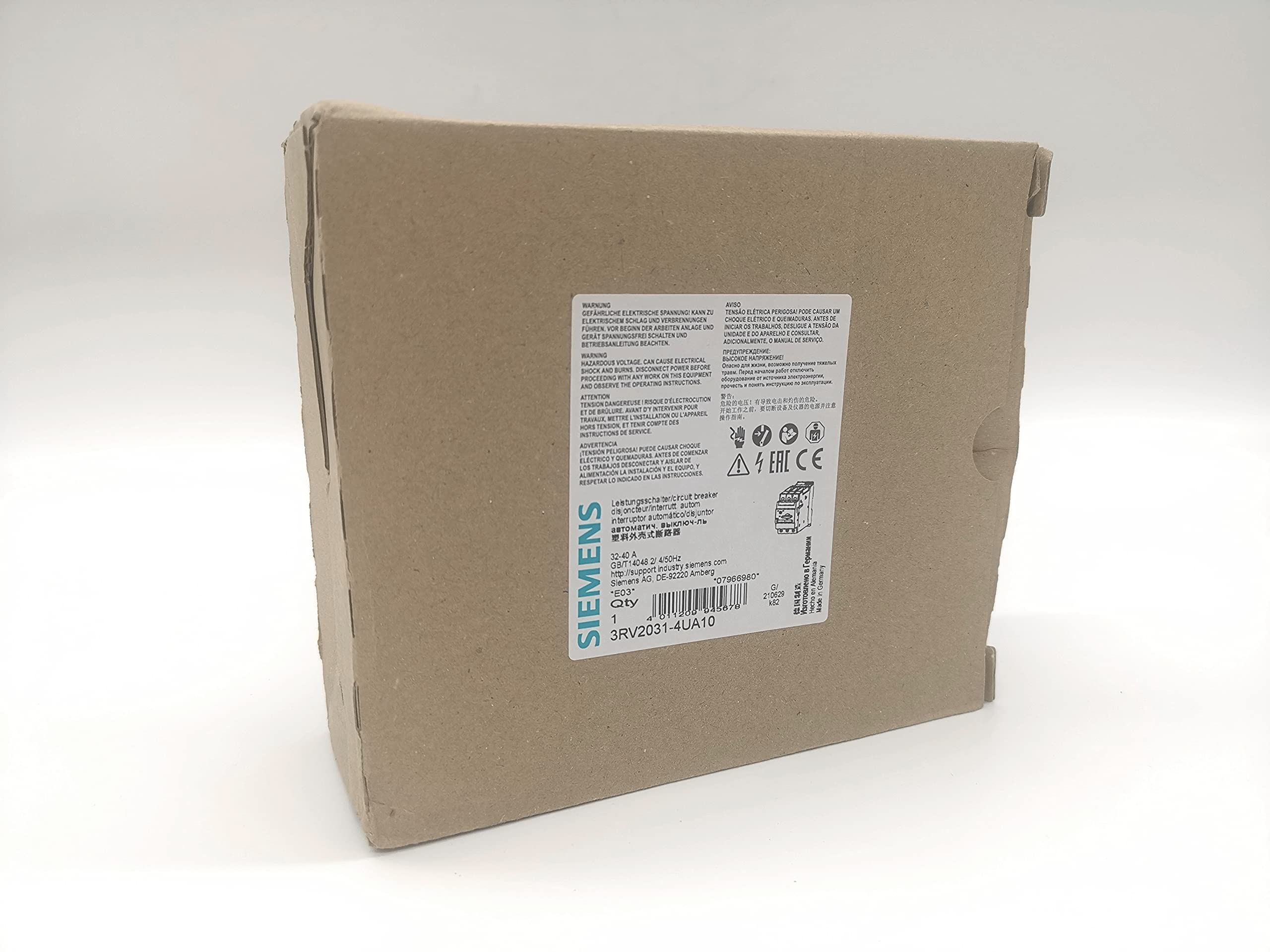 3RV2031-4UA10 Circuit Breakers, New in Original Package, Delivery Time Usually is 7-12 Days