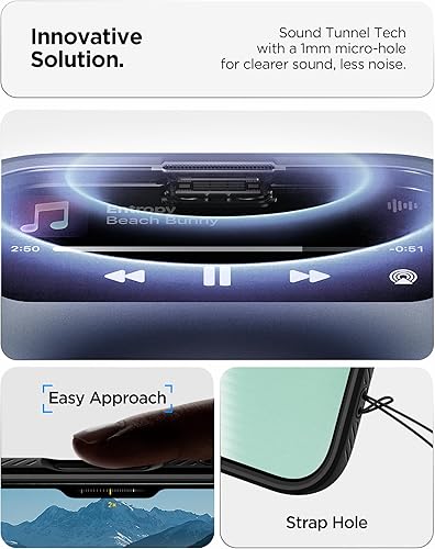 Vista 153 de Spigen Liquid Air - Funda diseñada para iPhone 15 Plus (2023) [protección de grado militar], color negro mate