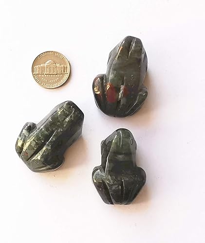 Miniatura 9 de 1 pieza de cristales de rana de obsidiana negra natural y figuras de piedra curativa, 1.5 pulgadas talladas a mano con bolsillo para decoración de