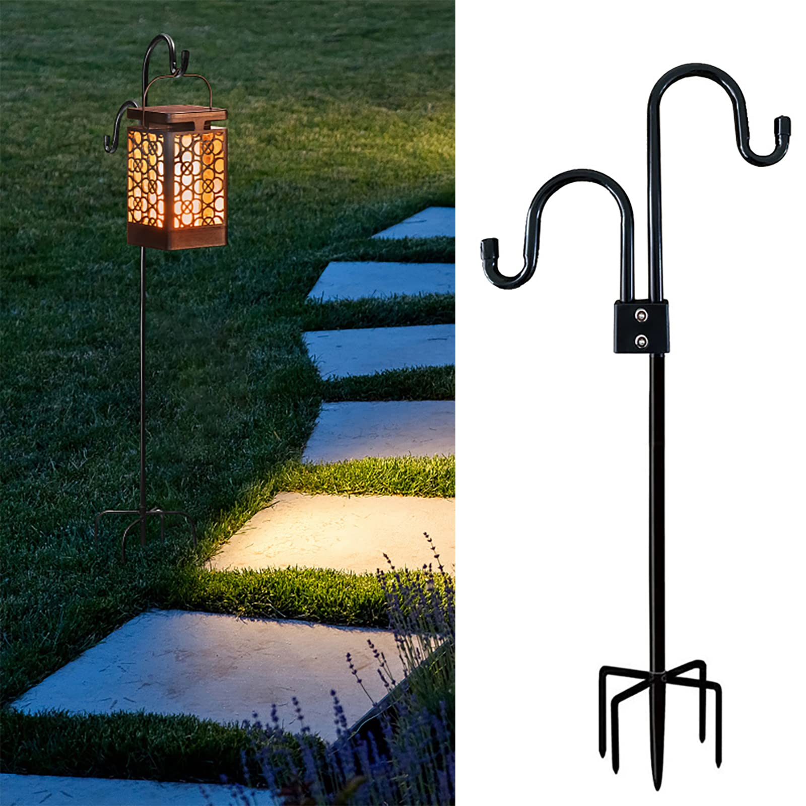 Gancio Da Pastore Per Esterno - Regolabile, 200cm, In Metallo, Per Vasi E Decorazioni - Foto 10