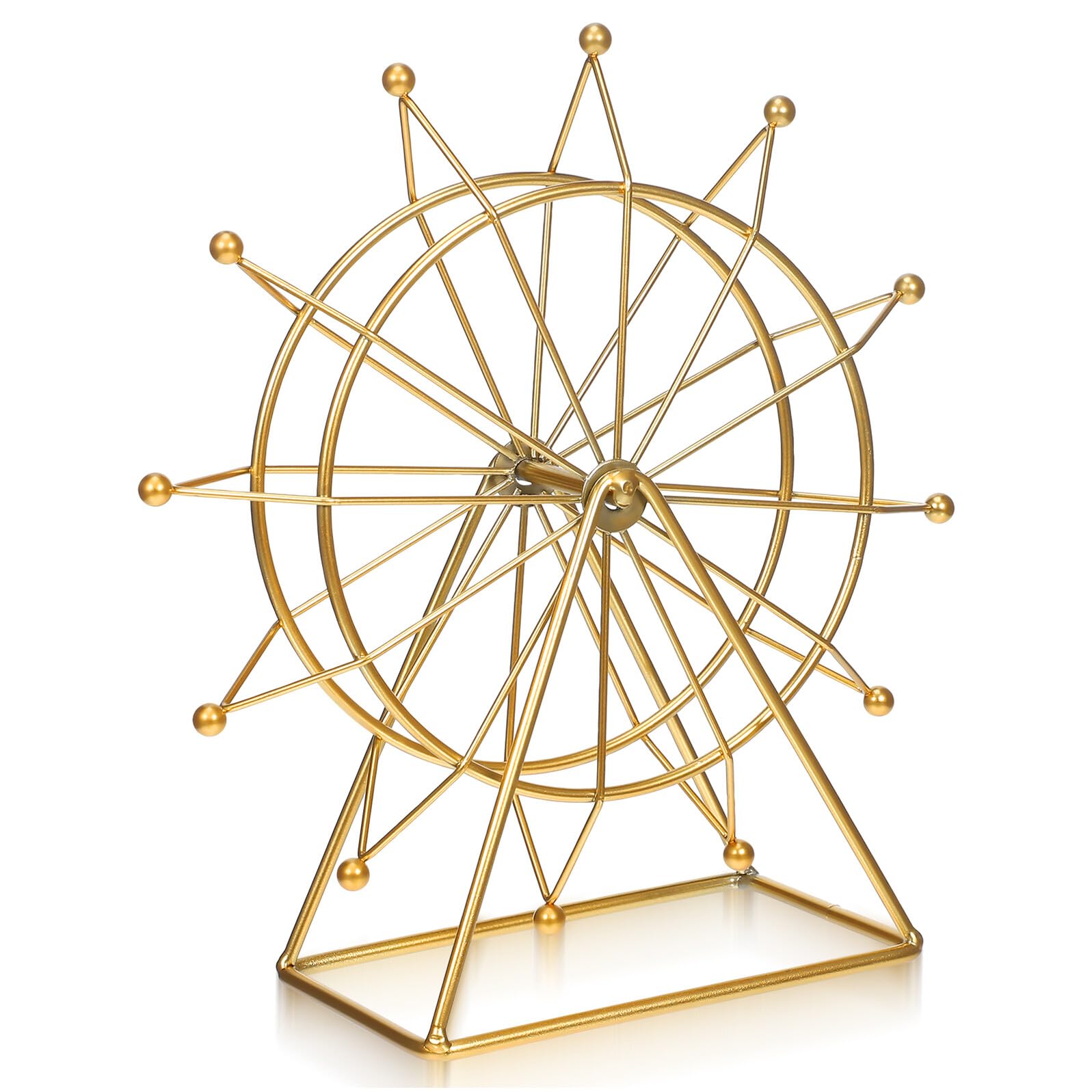 Ferris Wheel Doré Lurrose : Statue Décorative Moderne et Robuste de Bureau