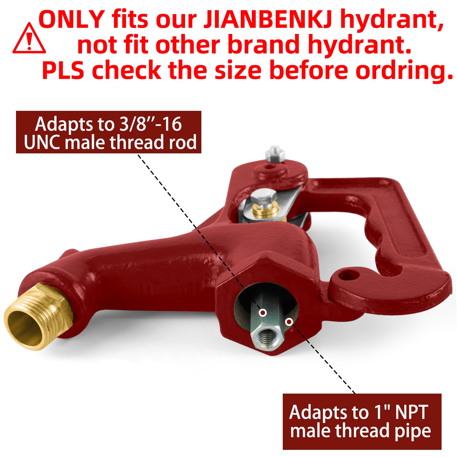 Conjunto completo de cabezal de hidrante de patio a prueba de heladas, cabezal de grifo para exteriores sin heladas, cabezal de hidrante a prueba de congelación que se adapta a tubo de rosca macho NPT