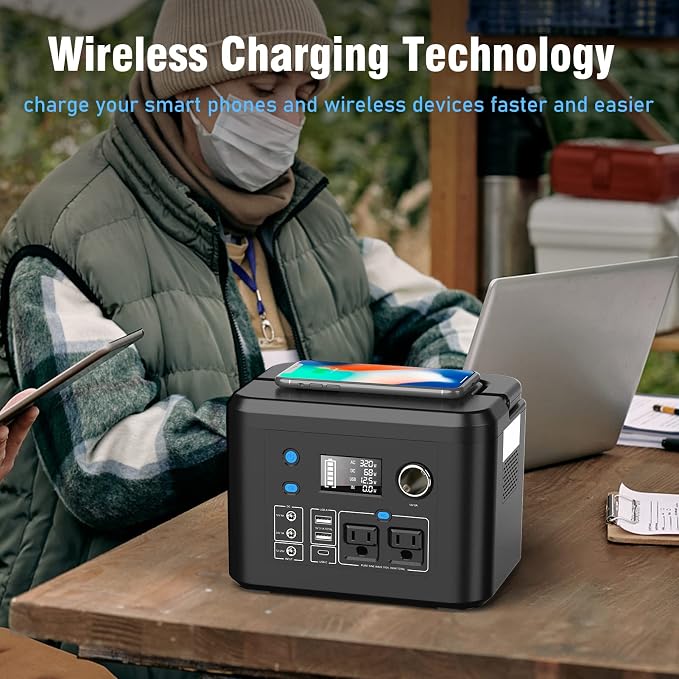 Estación de Energía Portátil 350W Powkey 260Wh miniatura 7