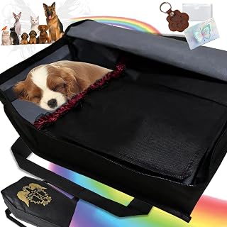 Pet burial bag with reinforced handles
