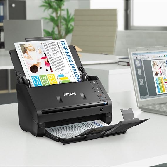Epson Workforce ES-400 Color Duplex Document Scanner for PC and Mac, Auto Document Feeder (ADF)