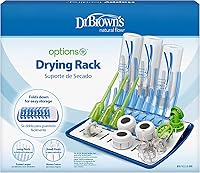 Vista 15 de Dr. Brown's Estante de secado universal para biberones y accesorios con esponja reutilizable, juego de cepillos de limpieza para biberones