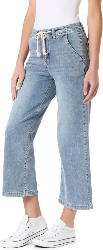 Angels Forever Young Womens Forever Trouser Straight Ankle High-Rise Jeans Standard and Plus