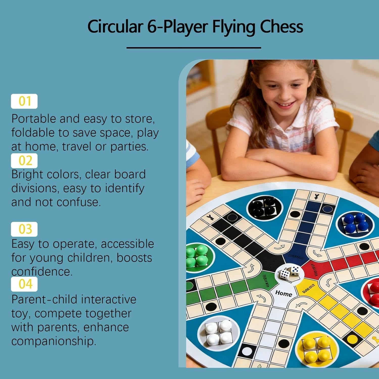 Chess Board - Classic Foldable Strategy Toys | Foldable Strategy Games Funny Toys | for Boys Girls Teens Home School Classroom Travel Camping Picnic Play Holiday