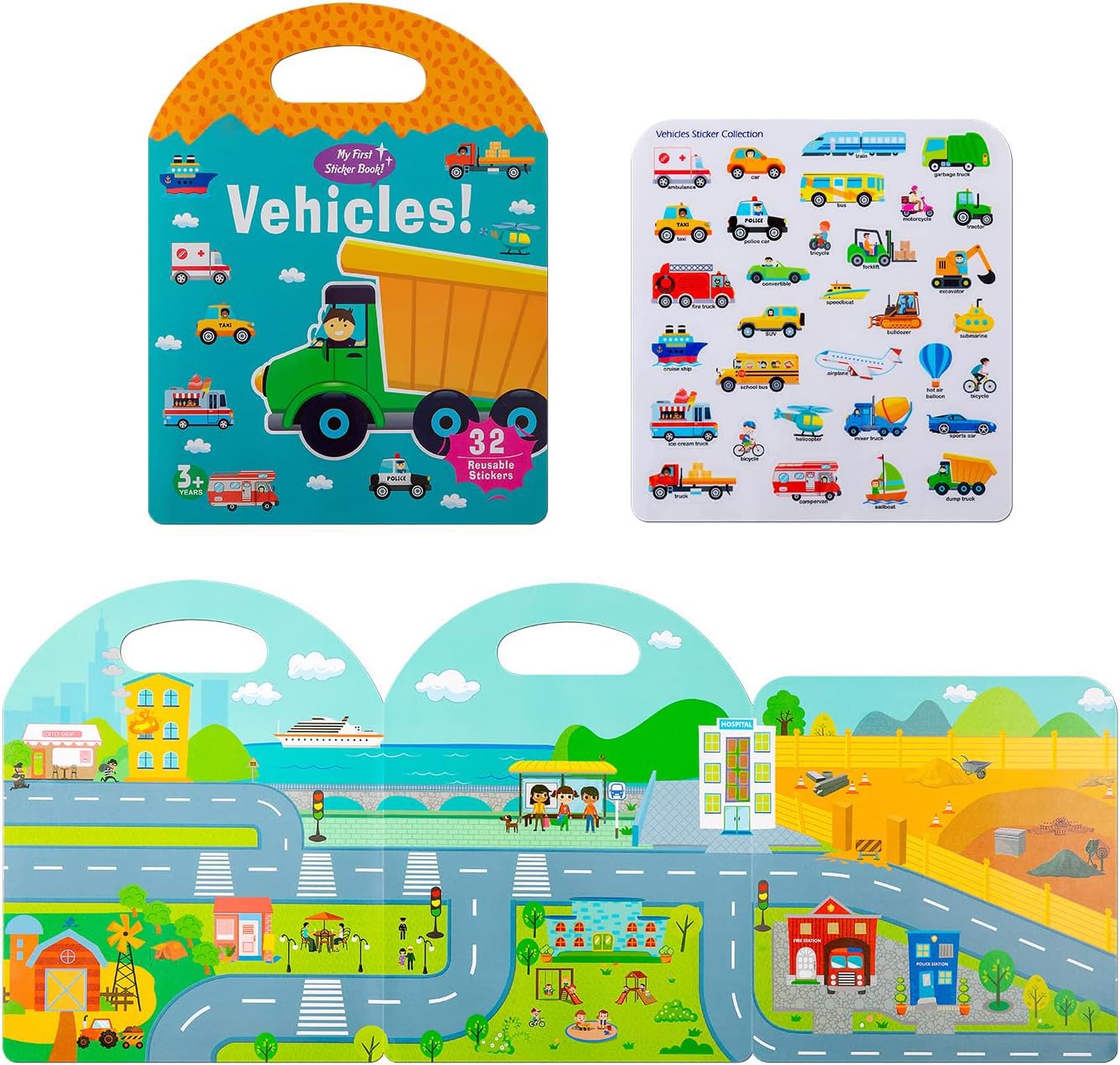 X spring Activity Quiet Book, Portable Quiet Book, Toddler Busy Book, Themes Preschool Learning Activities Quiet Book, Preschool Activity Learning Books for Babies Toddlers Ages 3 to 6