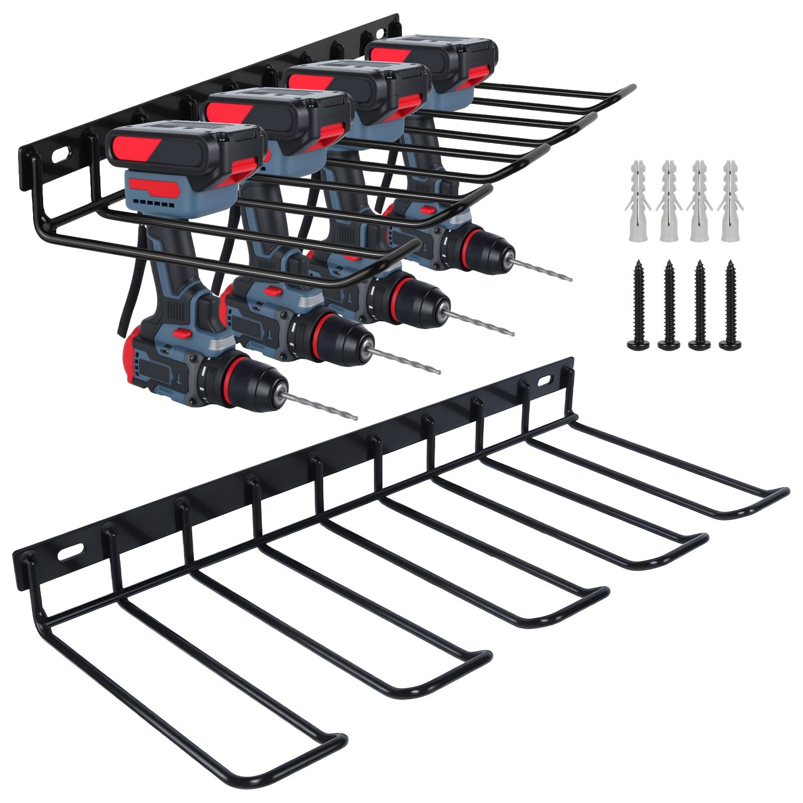 Soporte para taladro y organizador de herramientas eléctricas de pared WellMade