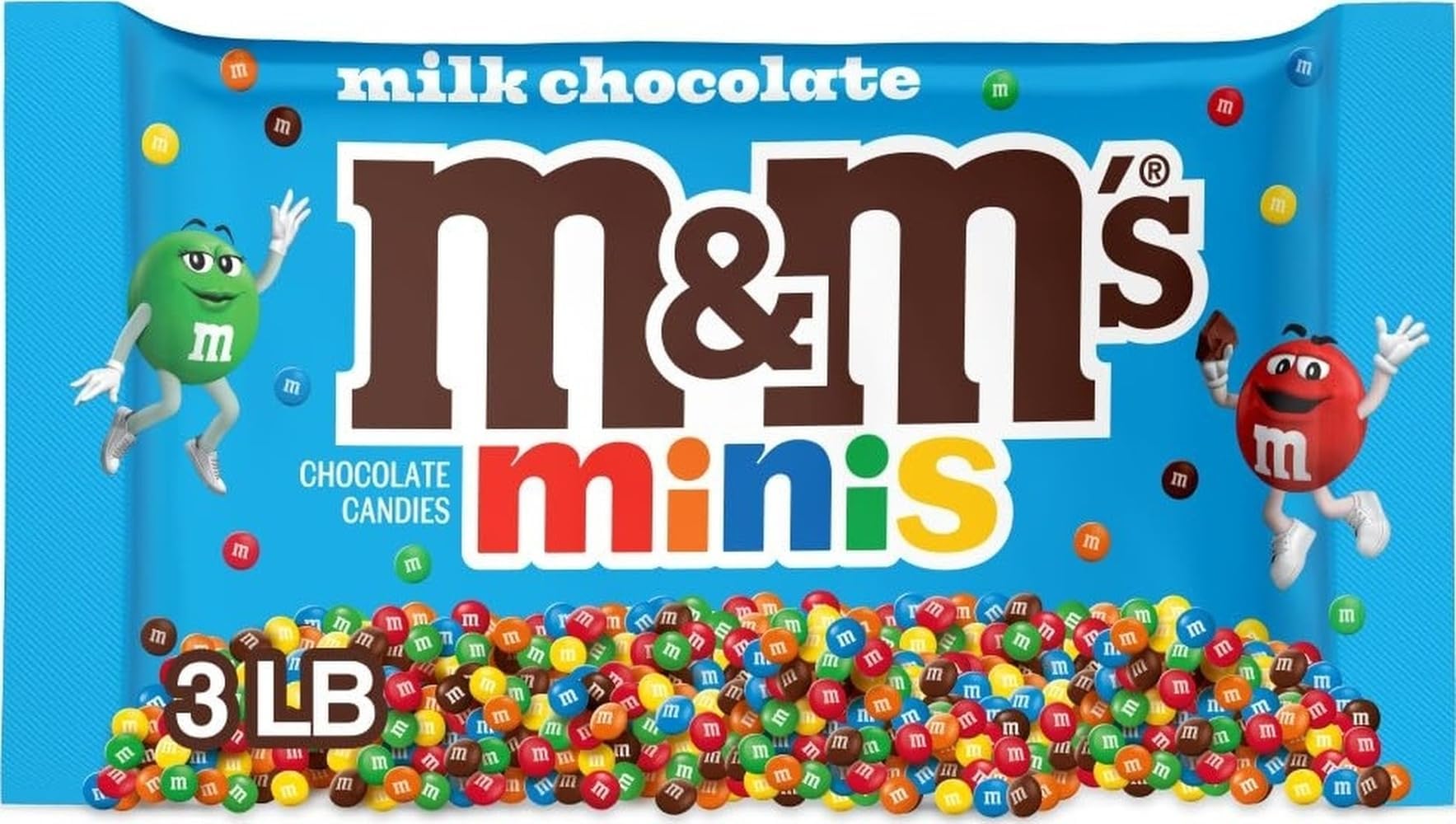MINIS Milk Chocolate Candy, Bulk Candy, 3 lbs Bag