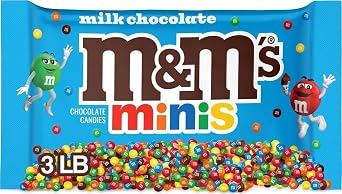 M&M'S MINIS Milk Chocolate Candy, Bulk Candy, 3 lbs Bag