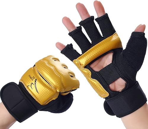 Guantes de boxeo de kickboxing, guantes de MMA para hombres y mujeres, guantes de boxeo de medio dedo, guantes de boxeo, guantes de boxeo para saco