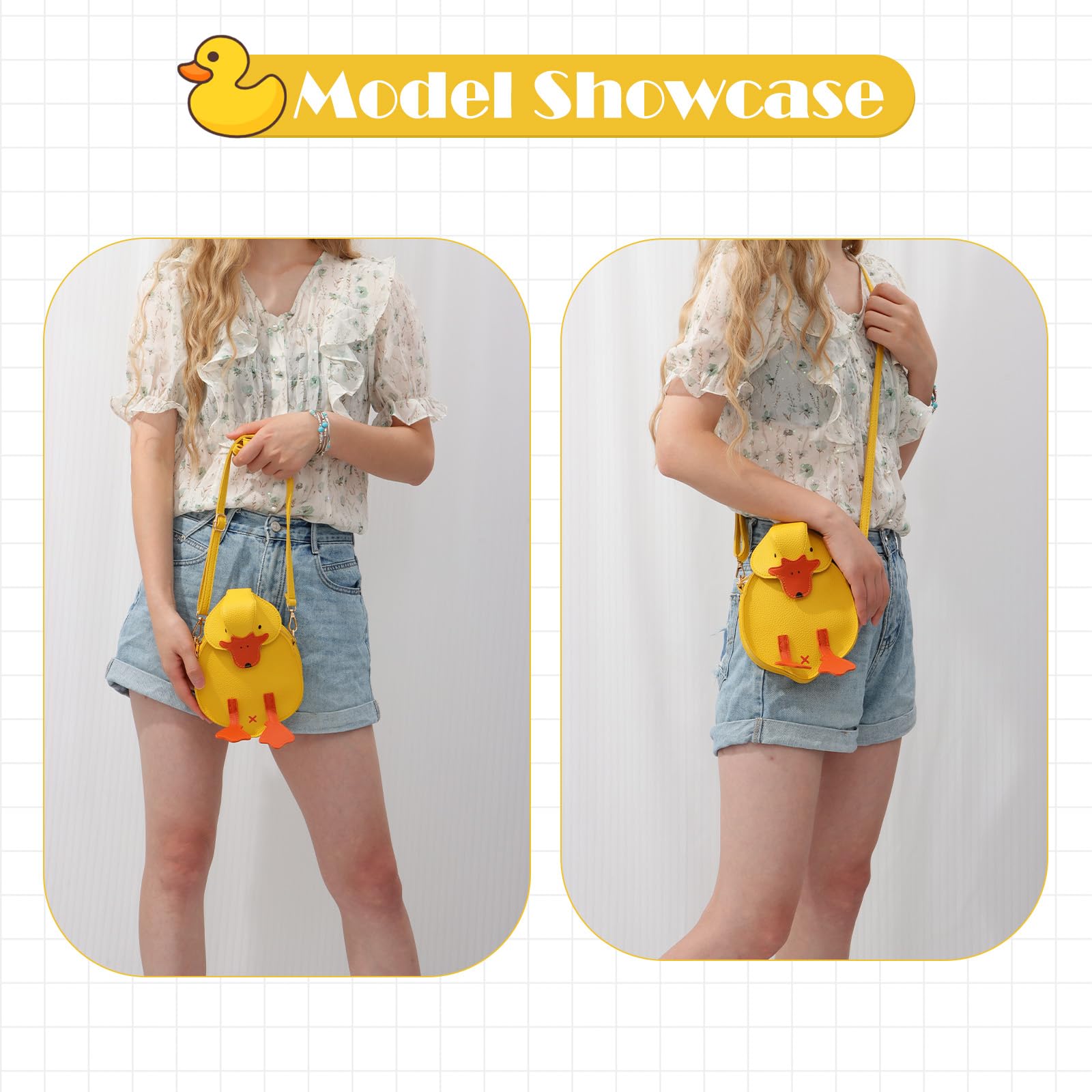 Unique Animal Design Sling Sac à main Canard Sac à main Nouveauté Sac à Bandoulière
