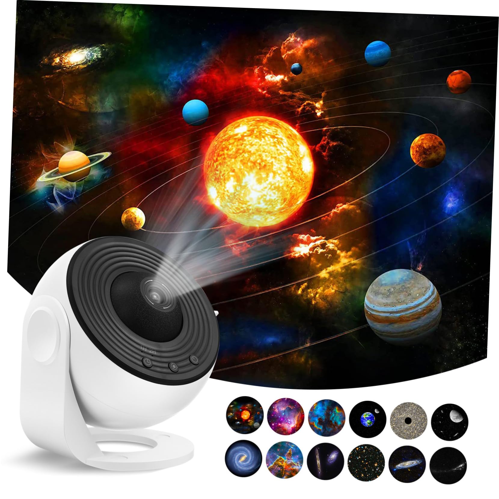 Tofficu Projecteur D'étoiles Nébuleuses ABS PC 1 Set Blanc
