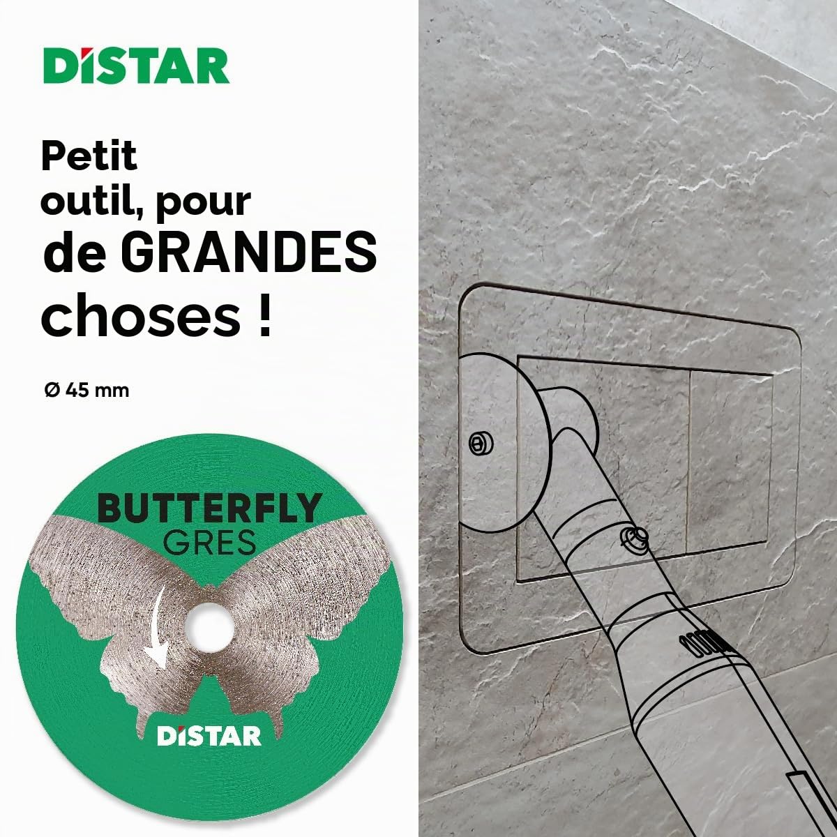 DISTAR Disque papillon de 2 pouces