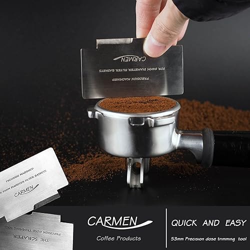 Miniatura 5 de Distribuidor de café de 2.087 in, nivelador y herramienta de distribución de café expreso, se adapta a portafiltros Breville de 2.126 in y cestas de