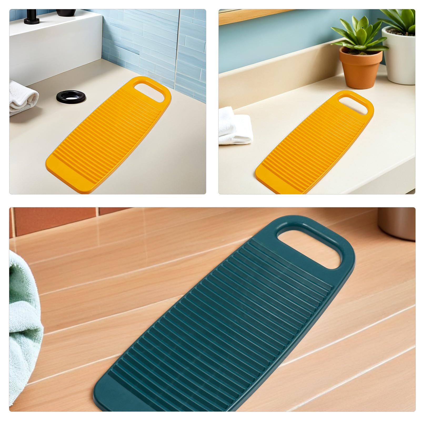 Hemobllo Tabla de Lavar para Ropa de Plástico 45cm Protección de Fibras y Mantiene Forma Paquete de 2 Piezas Adecuado para Viajes Cortos y Lavandería en Casa