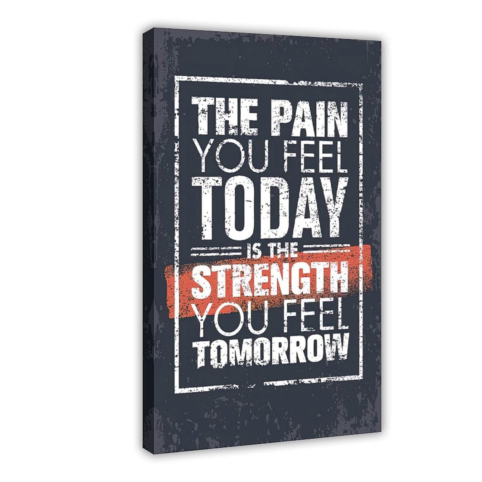 NEOHI Póster con citas de motivación para el gimnasio, impresión inspiradora motivacional (2) lienzos para decoración de pared, pósteres para decoración de pared, hogar, bar, restaurante, garaje