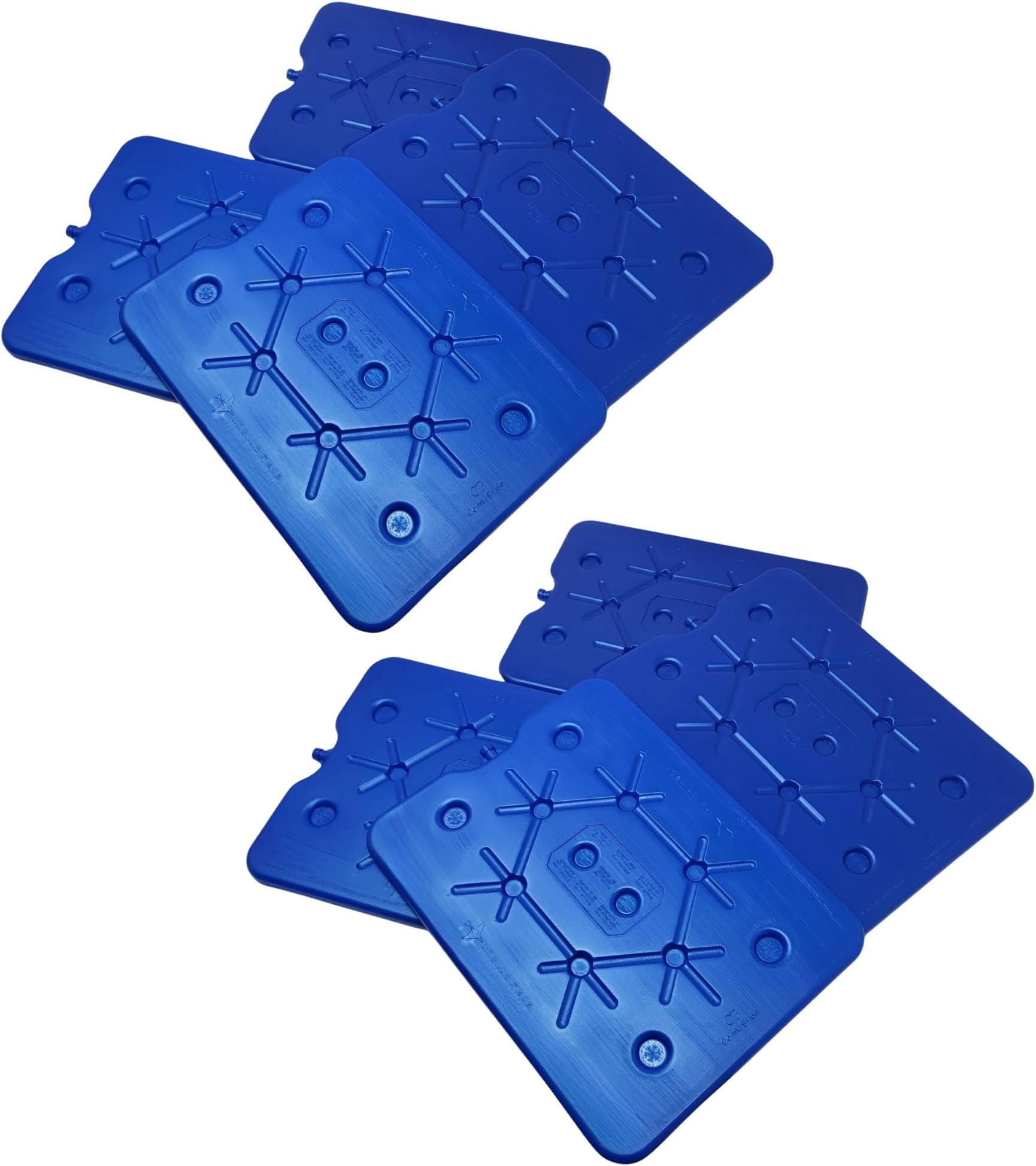 ToCiXXL Ice Pack Freeboard 32 x 25 cm with 800 ml Blue Cooling Elements Ice Pack for Cool Bag Cool Box Ice Box - 8 Items