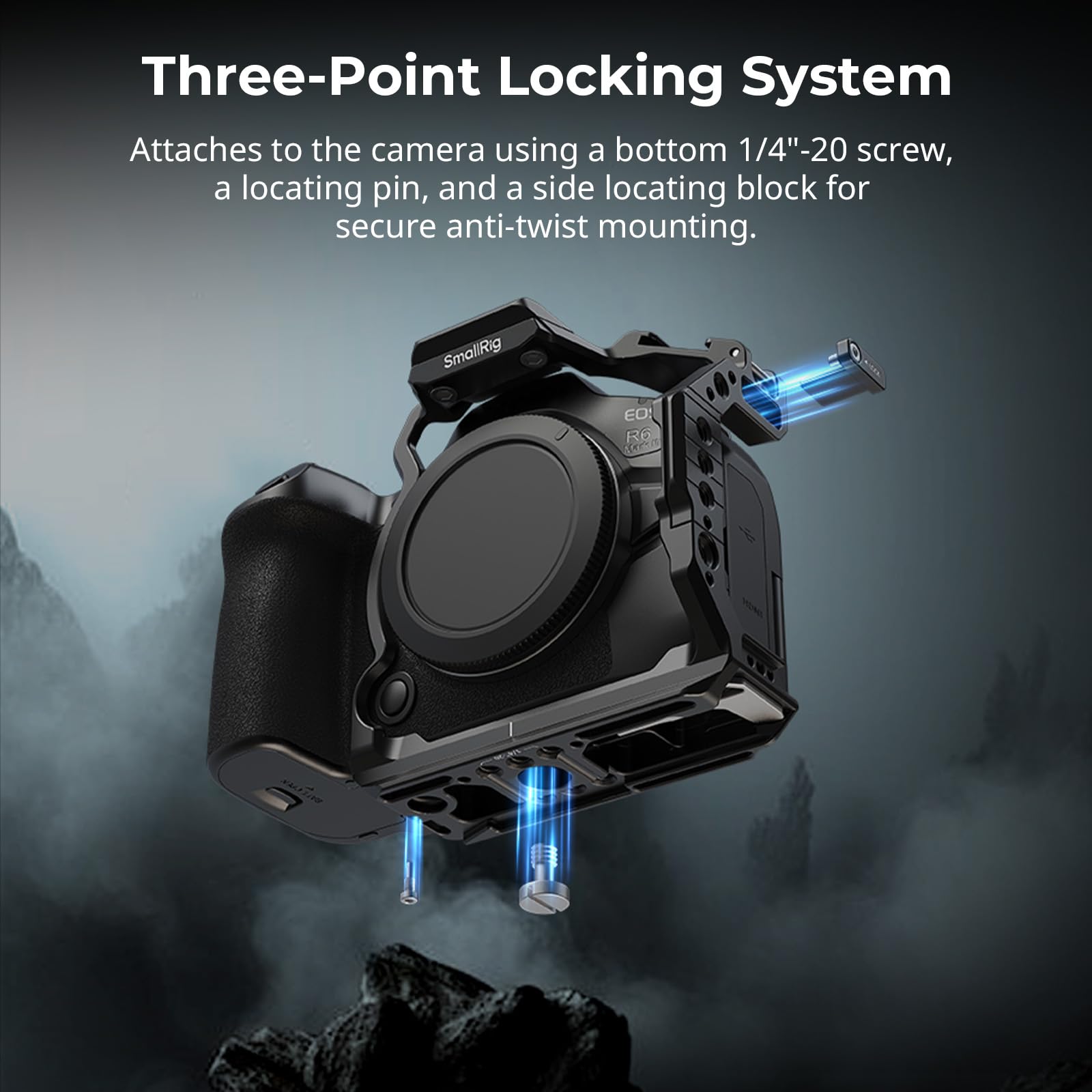 SmallRig HawkLock - Mezza gabbia a sgancio rapido per Canon EOS R6 Mark III / R6 Mark II / R5 Mark II 5953