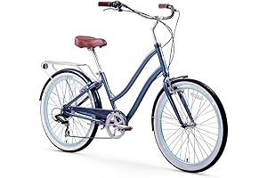 Sixthreezero EVRYjourney Women's 7-Speed Cruiser Bike - Comfortable Townie Electra Bike with...