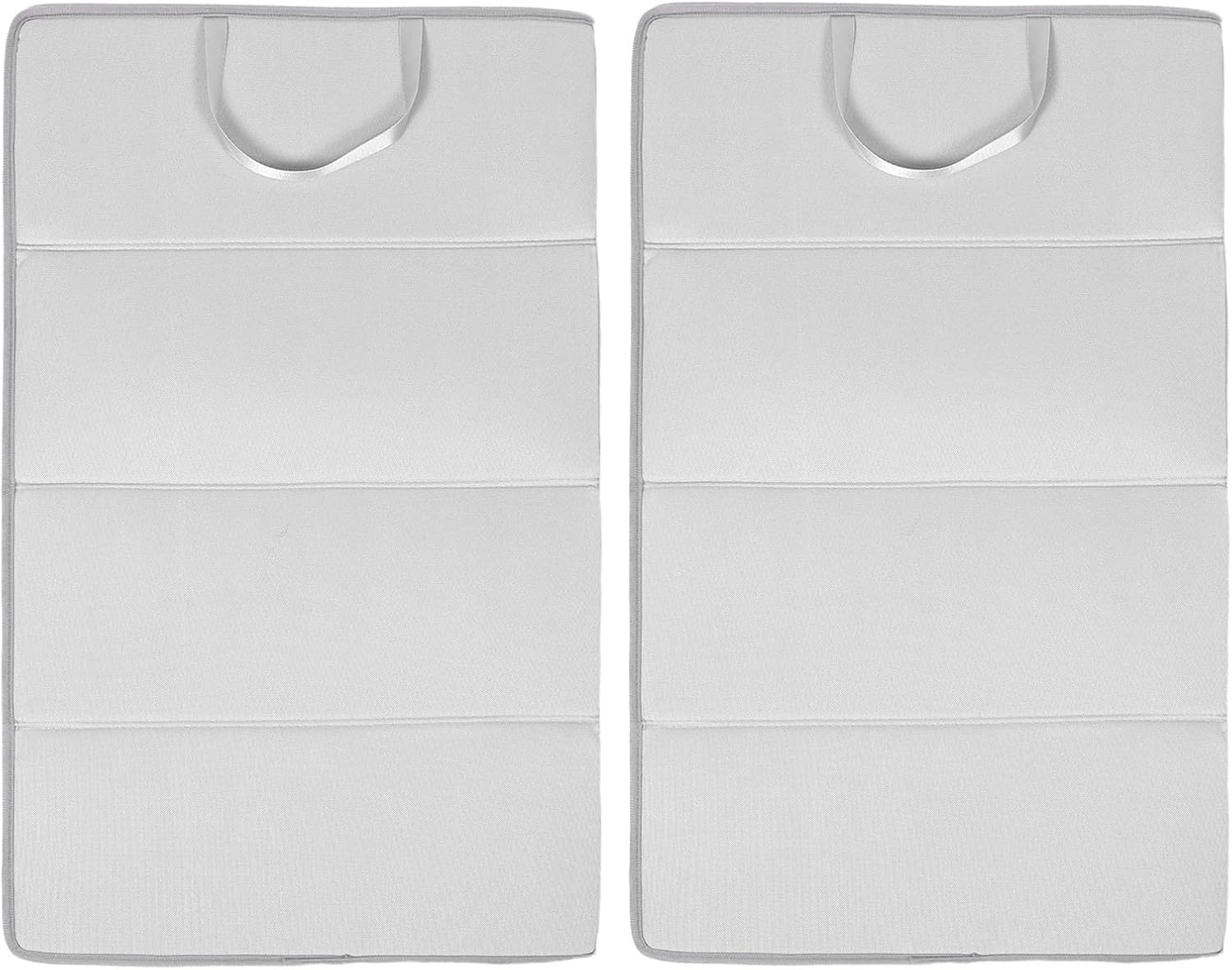 2pcs Foldable Ironing Mat Heat Resistant Ironing Pad for Table Top with Sturdy Handle and Triple Fold Design Suitable for Bedroom and Closets