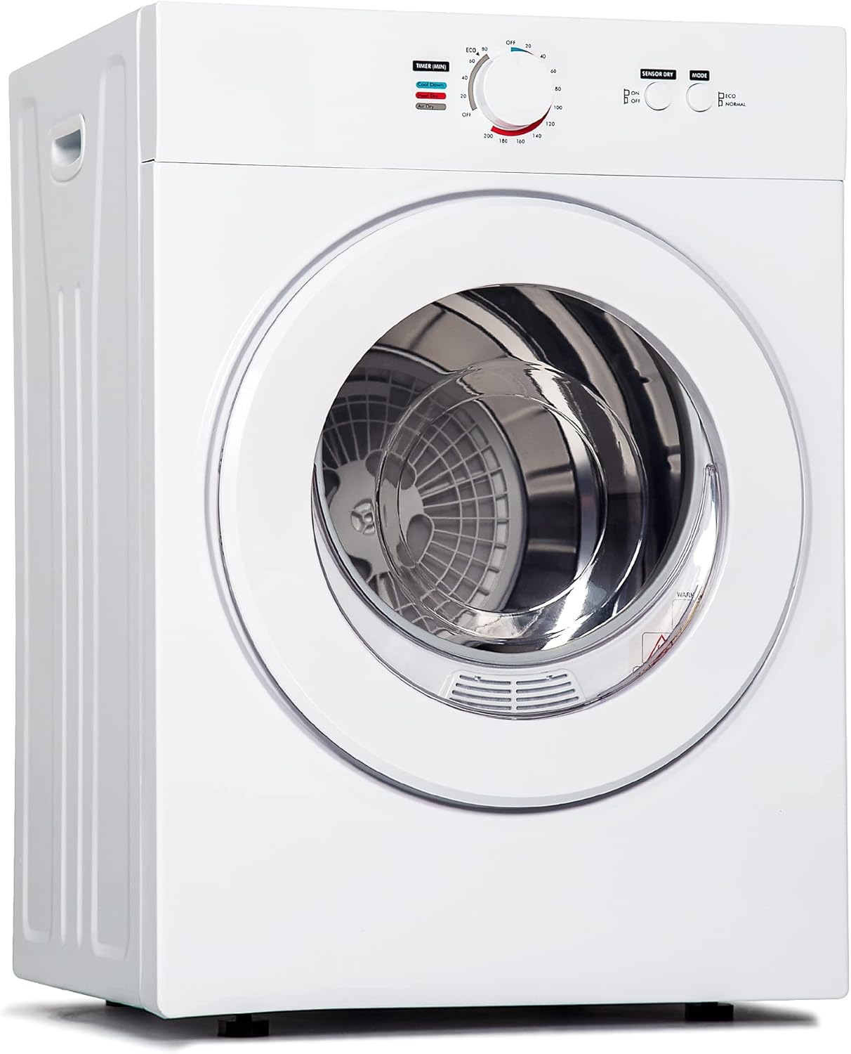 Euhomy Compact Dryer 1.8 cu. ft. Portable Clothes Dryers with Exhaust Duct with Stainless Steel Liner Four Function Small Dryer Machine