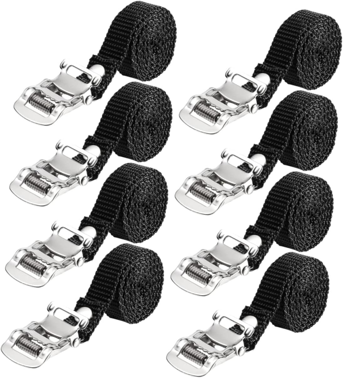 8Pcs Bike Pedal Straps Slip Exercise Bike Fixing Straps for Dynamic Training Lightweight Durable Accessories for Cycling