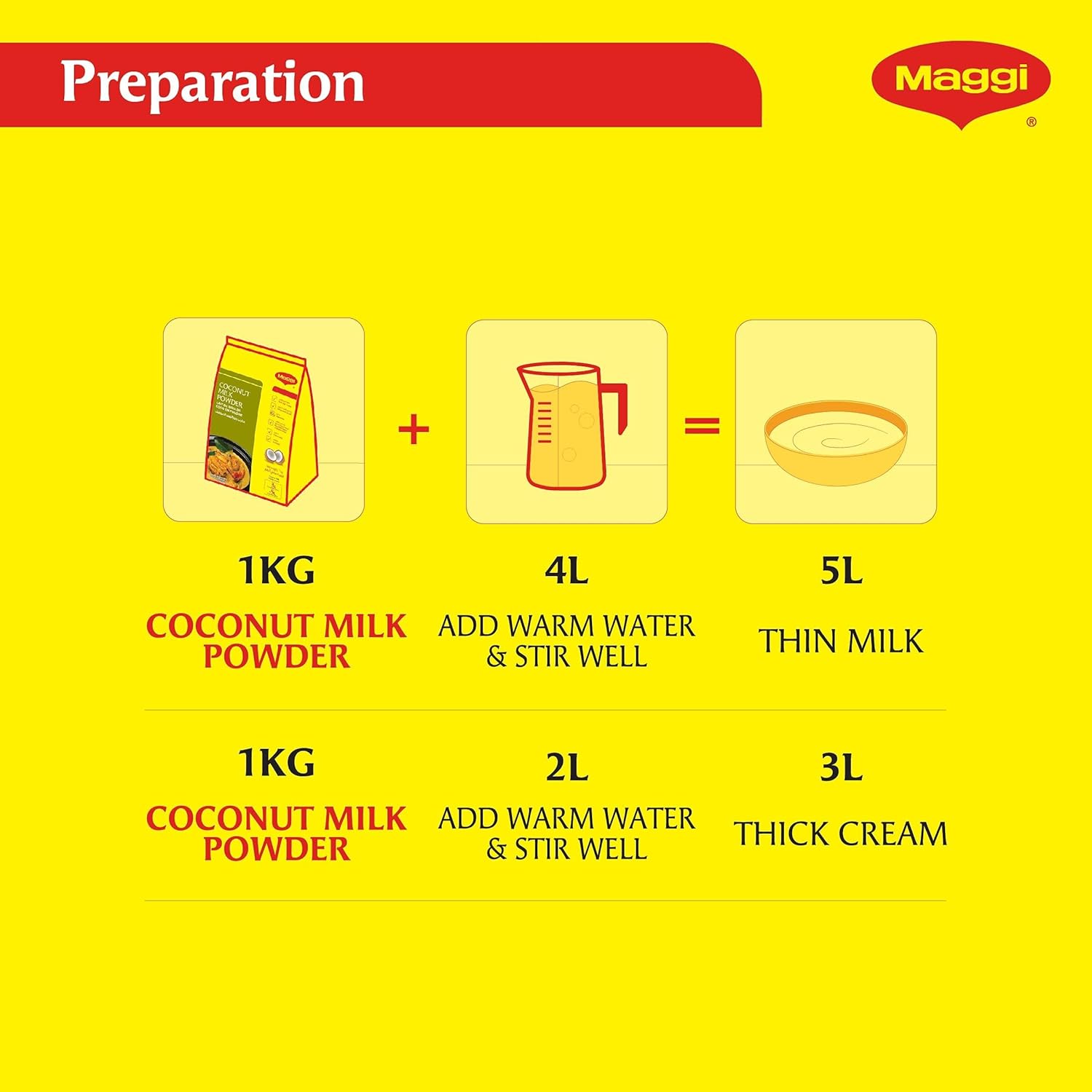 Maggi Coconut Milk Powder 1kg (2.2lb)