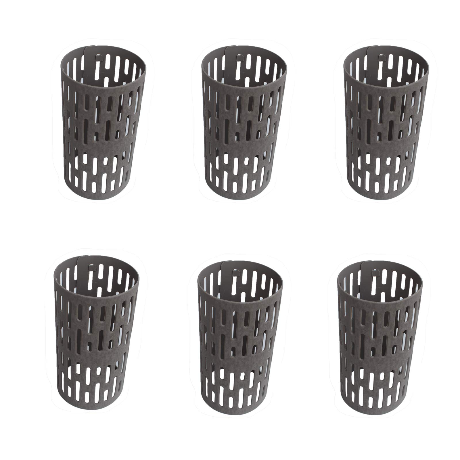 RAIKEDRPlastic Tree Trunk Protectors, Nursery Mesh Tree Bark Protector - Tree Guard, Prevent Damage from Trimmers, mowers, Rodents (6 Pack)