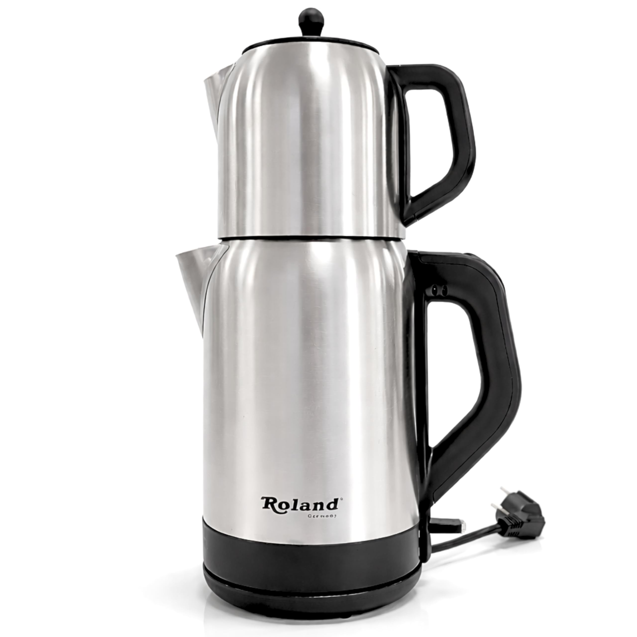 Teemaschine Edelstahl 2200W – Teekocher mit Teekanne, 360° Basis, Warmhalten & Kochmodus, Edelstahl-Filter, Sicherheitsabschaltung Indoor Outdoor Camping Wandern, Spülmaschinenfest