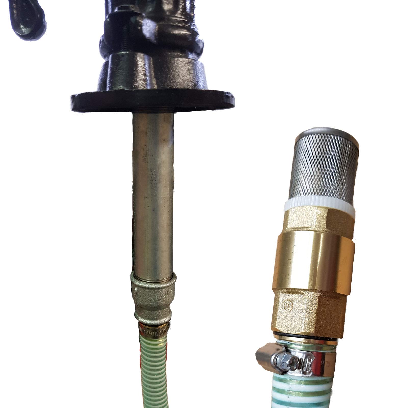 Saugschlauch 1" versch. Längen _-=-_ für Schwengelpumpe Handpumpe Gartenpumpe zum Fördern aus Wassertank Regenwassertank Fluss See Teich-=- Saugschläuche + Zubehör + Fussventil -=- (**z.B. 20m**)
