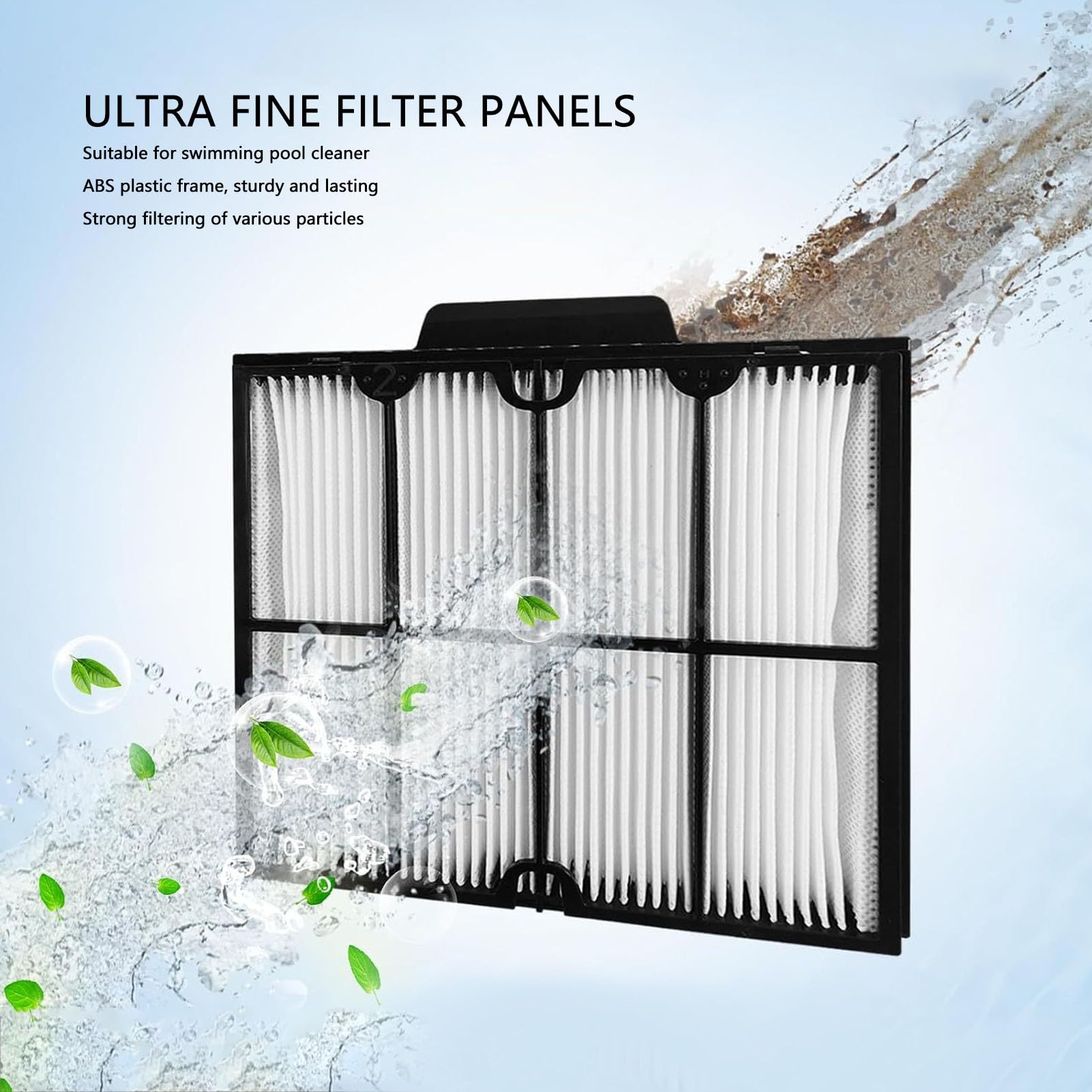 Wymiana filtrów Kuuleyn Ultra Fine, panele filtrów Ultra Fine 9991467-R4 Zamiennik składanego kosza filtra do aktywnego urządzenia do czyszczenia basenów Active 20 30 30i 40 60