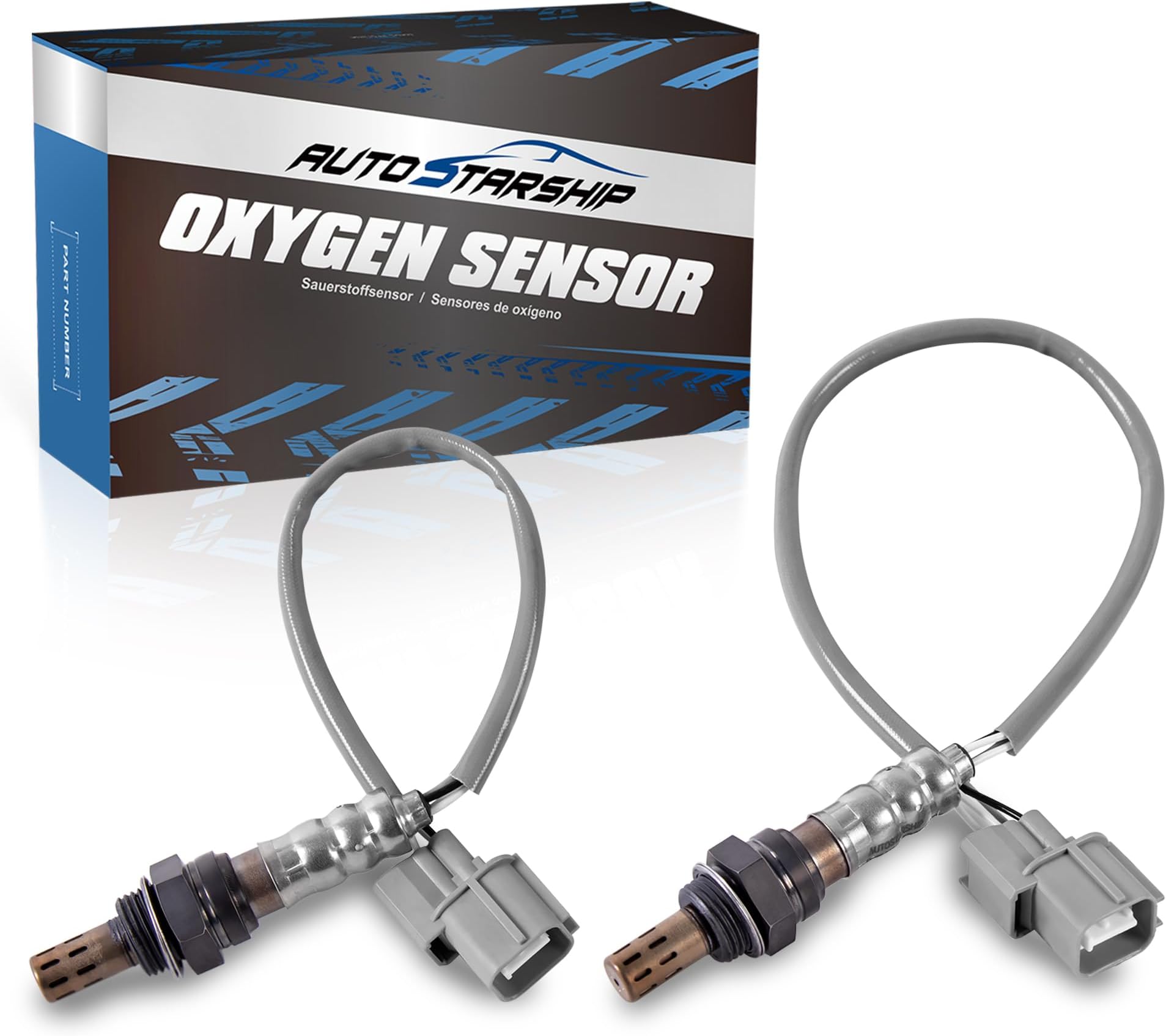 234-4098 234-4011 Oxygen Sensor Compatible for 1997-2001 Honda CR-V LX 2.0L 1999-2000 Honda Civic Si 1.6L Upstream or Downstream (2 PCS)