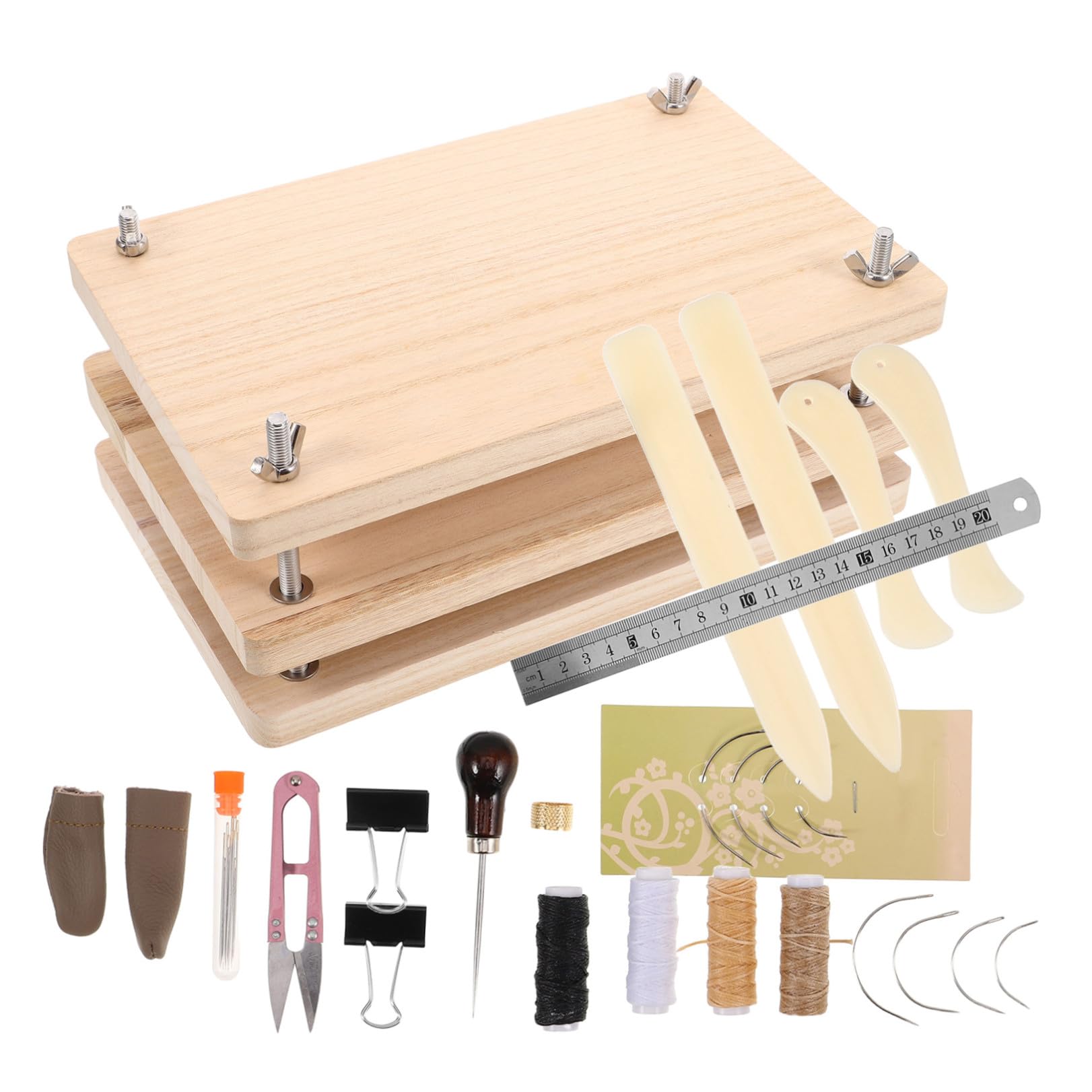 Kit de Encuadernación de Bricolaje, Prensa de Libros de Madera