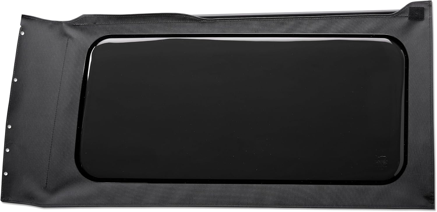Bestop 5830635 OE JL Replacement Windows - Jeep 2018-Current Wrangler JL (Quarter Right Hand; 2-Door; Black Vinyl; Tinted)