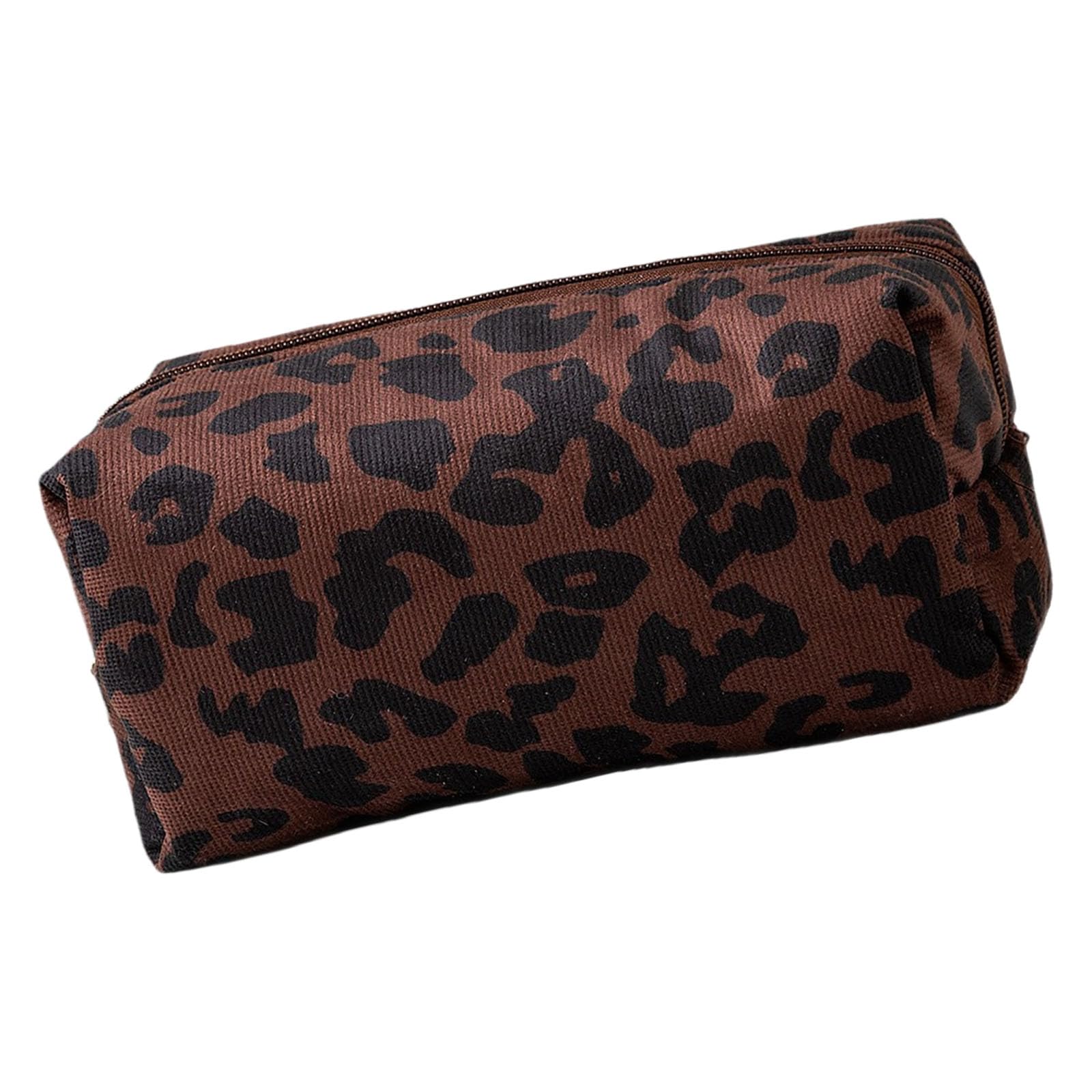 Kalttoy Multifunctional Storage Pouches for Cosmetics Toiletries Portable Leopards Print Design Sturdy Polyester Easy Cleaning Leopards Bag