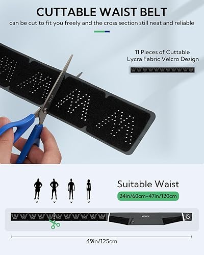 Miniatura 3 de WATERFLY Cangurera para cinturón para correr bolsa de cintura delgada para hombres y mujeres, soporte para teléfono de entrenamiento para ejercicio