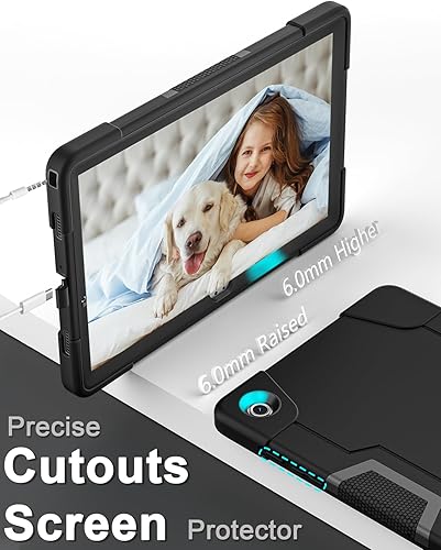 Miniatura 3 de WESOROL Funda para Galaxy Tab A9 Plus, Samsung Tablet A 9 Plus con protector de pantalla integrado, funda híbrida a prueba de golpes para Samsung