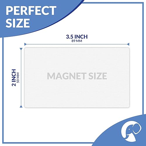 Miniatura 4 de Paquete de 100 imanes para tarjetas de visita, personaliza con imán adhesivo para crear tarjetas de visita magnéticas personalizadas como artículos