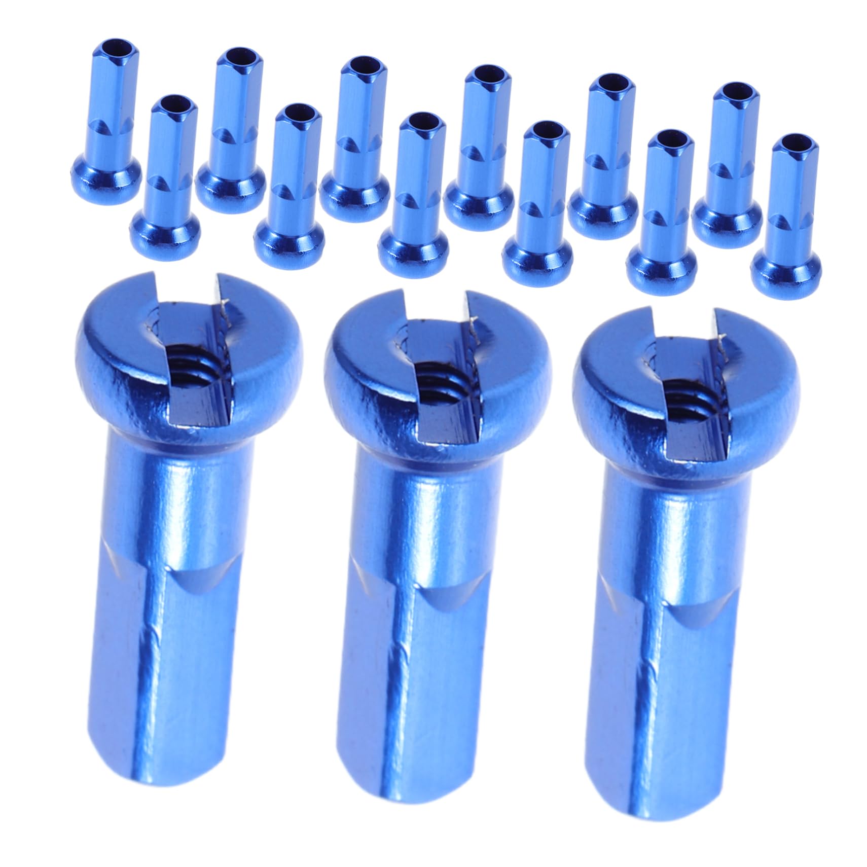 GOOHOCHY 15pcs Colorful Aluminum Alloy Bike Caps for Mountain Road Spokes Durable Wheel Decor Nipples Easy to Install End Tips for Enhanced Bicycle Aesthetics