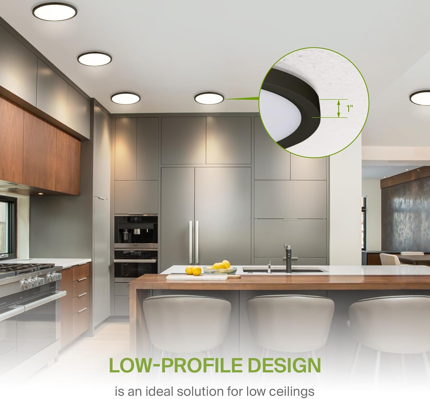 ASD LED 9" Round Flush Mount Light | 18W 1460LM 3000-5000K 120V | 3CCT, Dimmable, Ultra Slim, ETL Listed | Thin Surface Lamp, Bedroom Ceiling Lighting | Bronze, 12 Pack