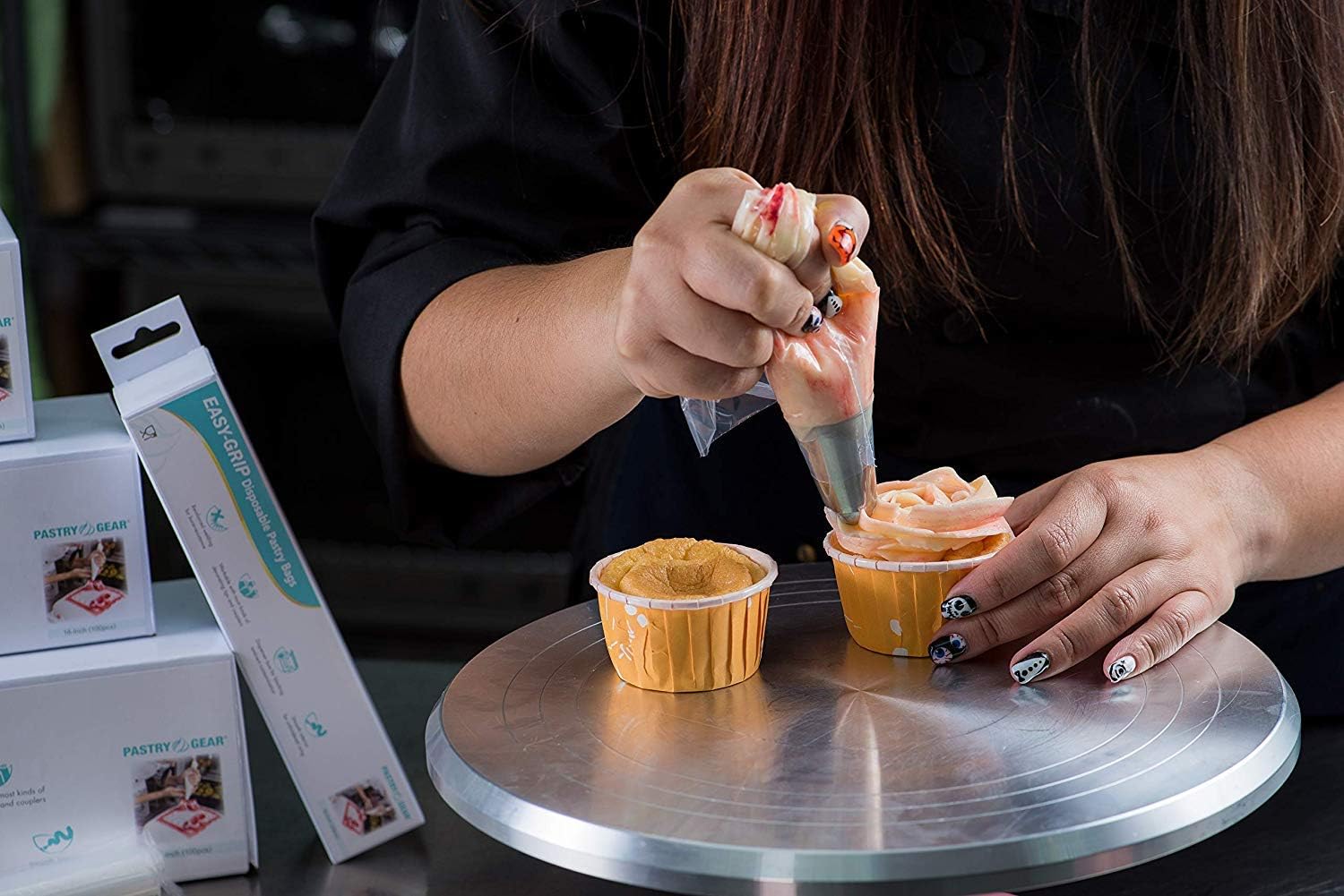 PastryGear Easy-Grip Thick Disposable Pastry/Piping Bags (16 IN (400pcs))