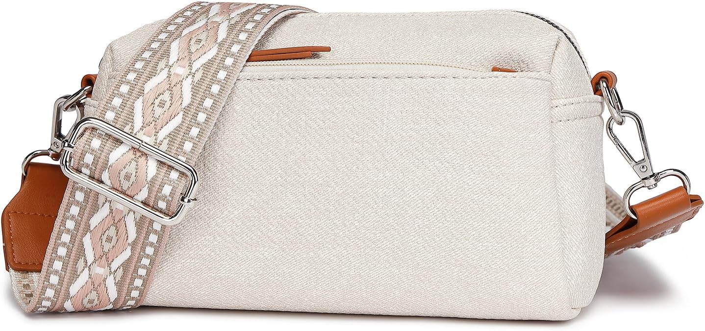 Miss LuluWomen Cross Body Bag Shoulder Bag Satchel Handbags Messenger Bag, Synthetic Leather,V-Shaped Knitting Texture,Tassel Decoration, Classic, With Removable and Adjustable Shoulder Strap