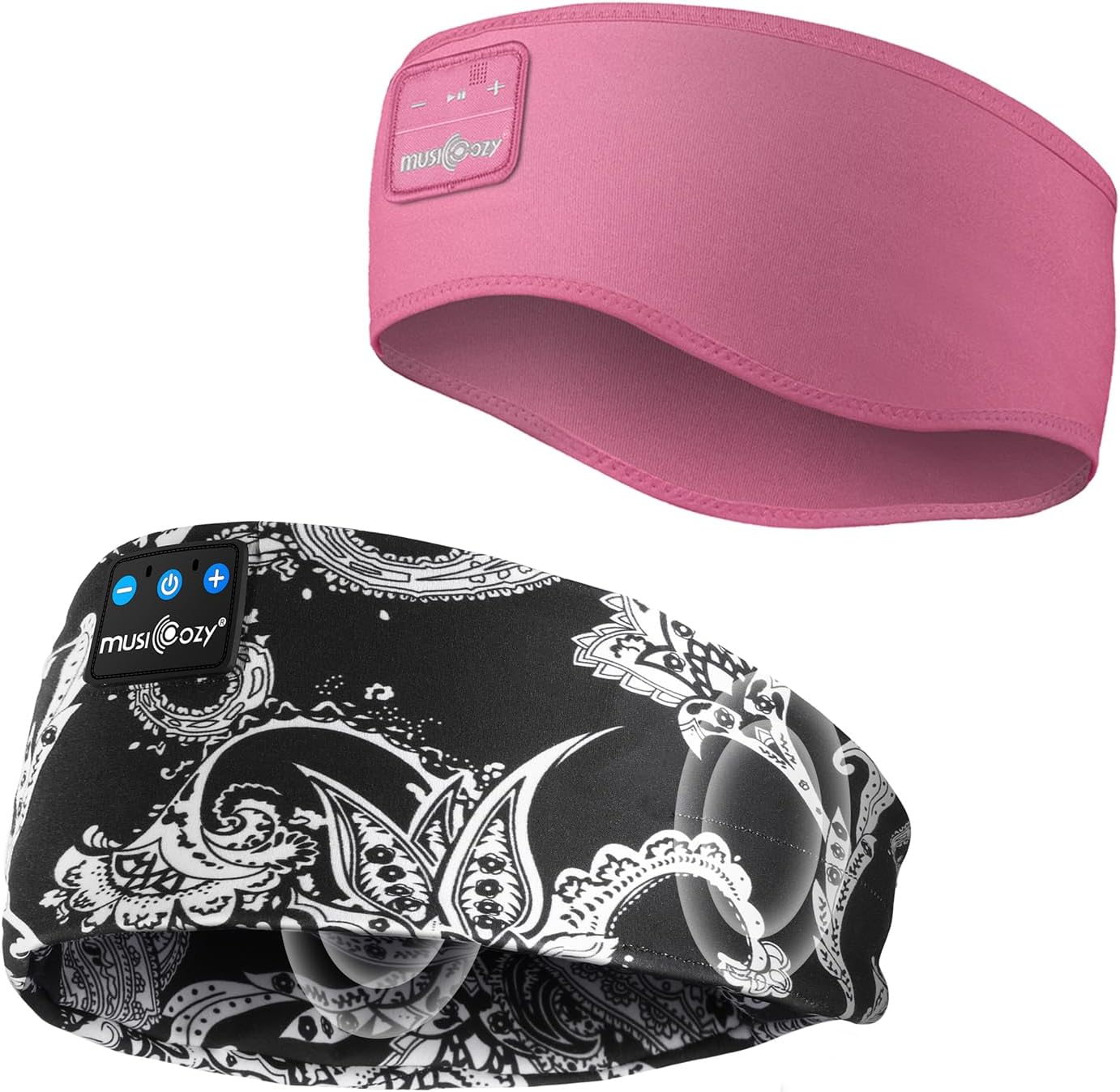 MUSICOZY Sleep Headphones Bluetooth 5.4 Headband, Sports Wireless Earphones Sweat Resistant Earbuds Sleeping Headphone with Ultra-Thin HD Stereo Speaker for Workout Running Cool Gadgets Unique Gifts