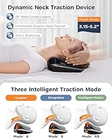 Vista 3 de Multi-Function Cervical Traction Device, Neck Stretcher Massager with Dynamic Stretching, Heat Therapy and 3 Mode Electrotherapy for Neck Pain