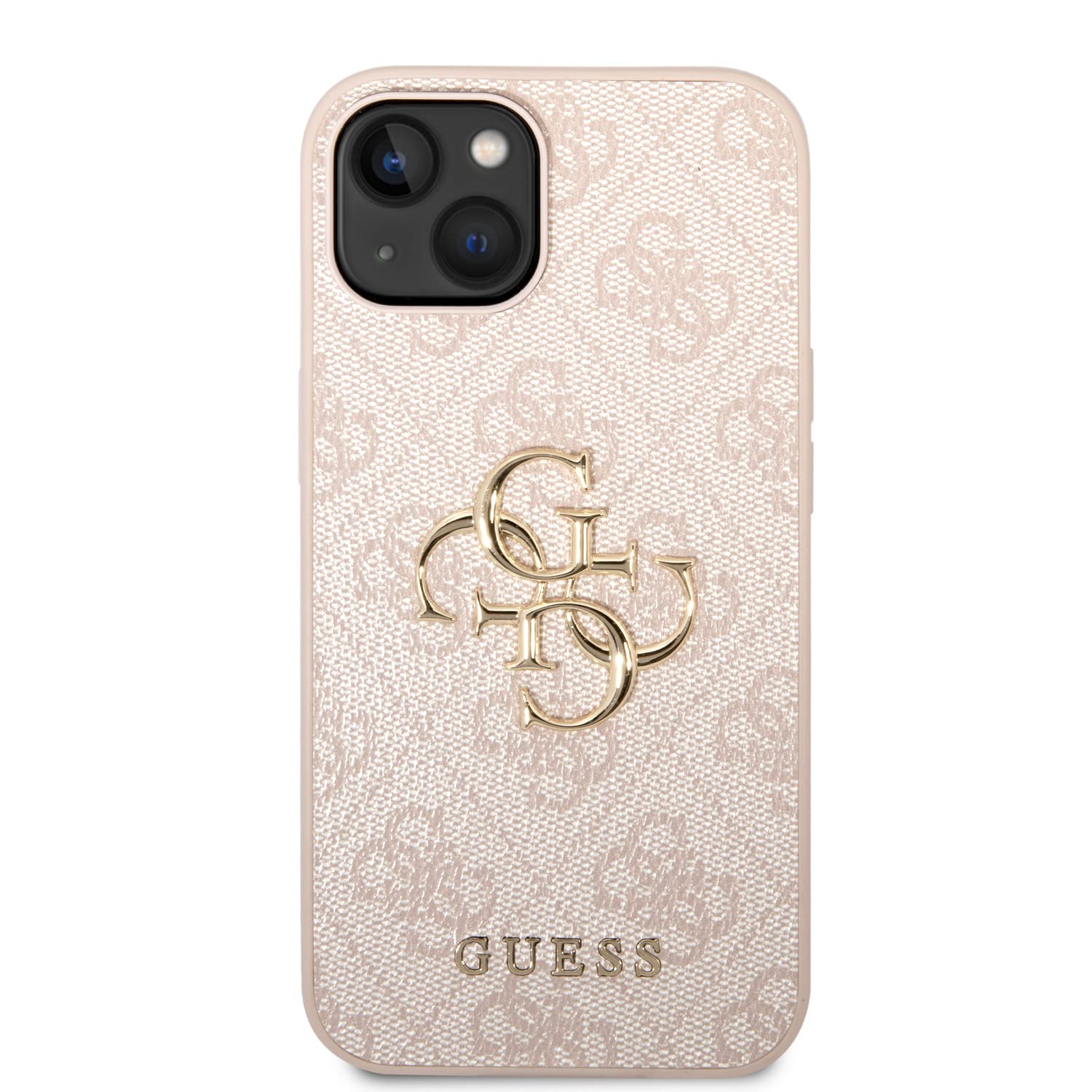GUESS GUHCP15S4GMGPI Custodia rigida iPhone 15 6.1" con logo Big Metal