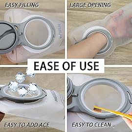 Hydration Bladder 1.5 Liter,Water Bladder for Hiking Backpack,Leak Proof Water Bladder Bag, BPA Free Military Water Storage Bladder, Hydration Pack for Bicycling Hiking Camping Hunting Running